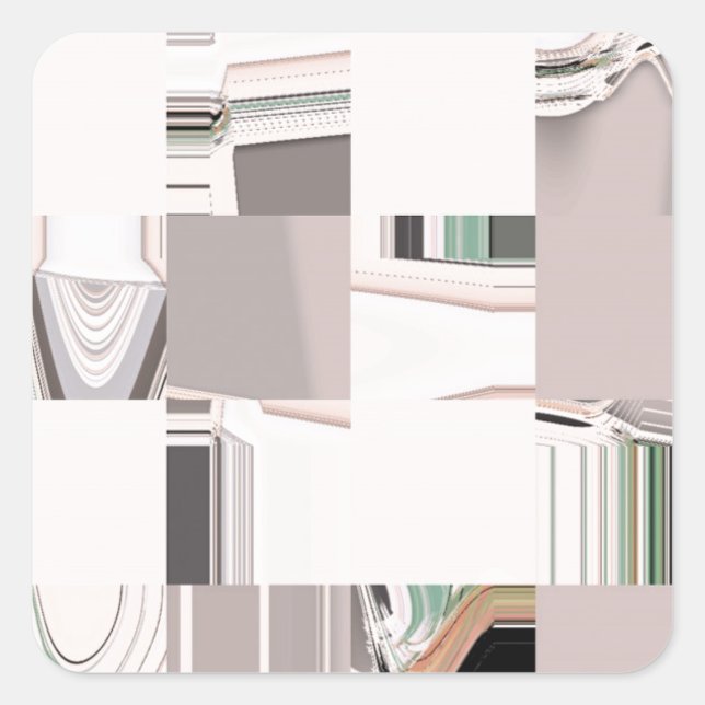 Adesivo Quadrado Abstrato Art Tylin (Frente)