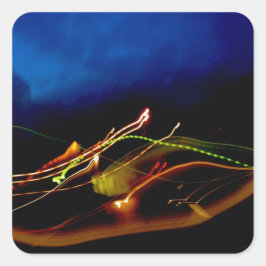 Adesivo Quadrado Abstrato Light Painting 40 Swoped