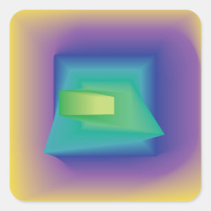 Adesivo Quadrado abstrato pastel cores
