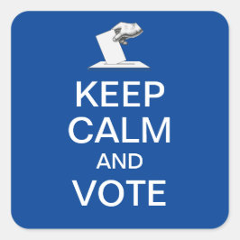 Adesivo Quadrado Acalme-se e vote 2026