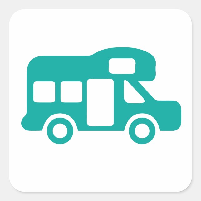 Adesivo Quadrado Acampamento Motorhome (Frente)
