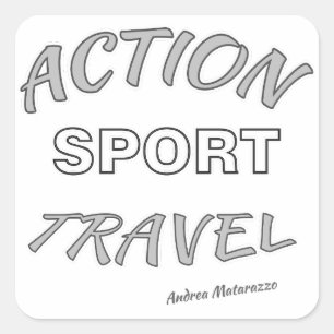 Adesivo Quadrado Ação Esporte Viagem