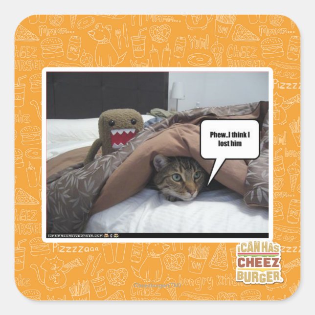 Adesivo Quadrado Acho que o perdi. (Frente)