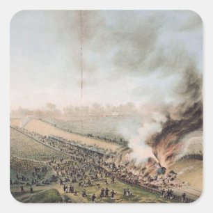 Adesivo Quadrado Acidente na Versalhes à estrada de ferro de