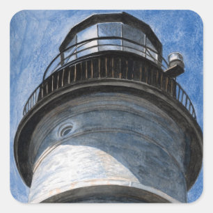 Adesivo Quadrado Acima do Farol de Portland Head