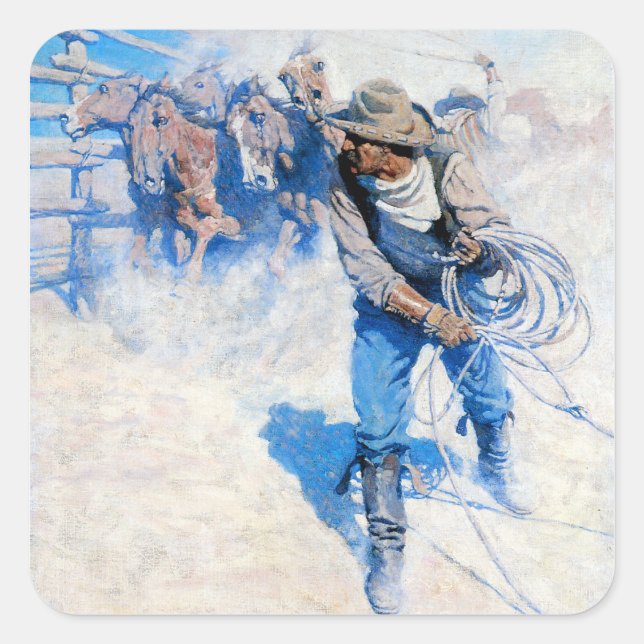 Adesivo Quadrado Acima do Mar da Ronda (Frente)