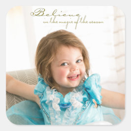 Adesivo Quadrado Acredite na magia