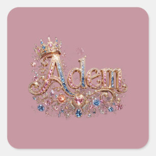 Adesivo Quadrado Adam Crown Design