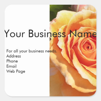 Adesivo Quadrado Address Lable Sticker Roses