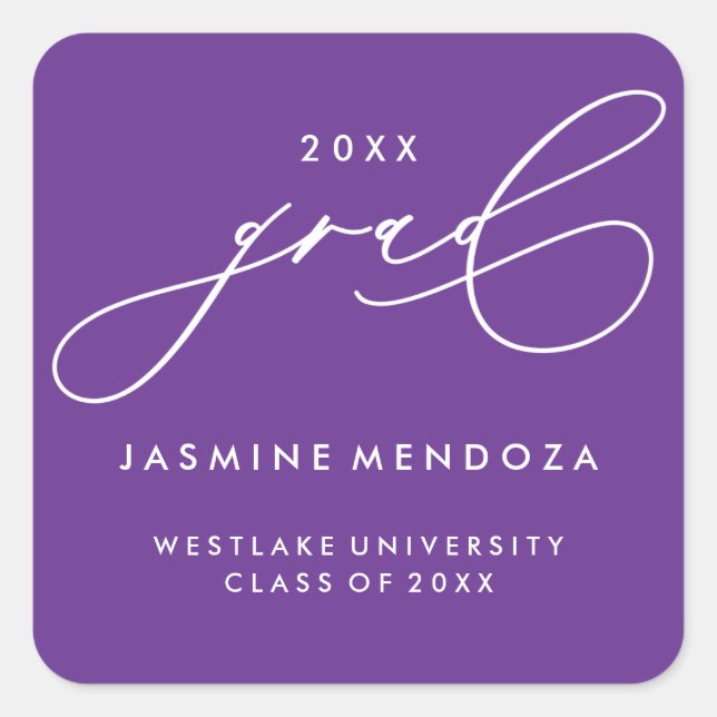 Adesivo Quadrado ADesENHO SIMPLES DE CALIGRAFIA CAPRICHOSA PARA COL (Frente)