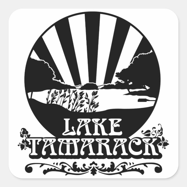 Adesivo Quadrado Adesivo: design LT clássico (Frente)