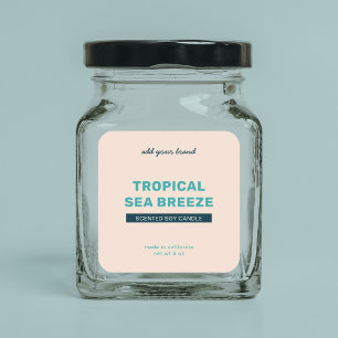 Adesivo Quadrado Adicionar Marca Totalmente Personalizada Cores Mod