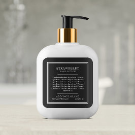 Adesivo Quadrado Adicionar os Ingredientes de Cores Personalizadas 