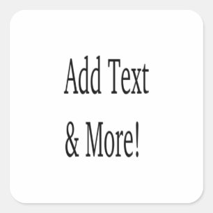 Adesivo Quadrado Adicionar texto e mais! Personalizar seu próprio p