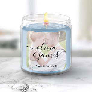 Adesivo Quadrado Adicione Seu Casamento De Caligrafia De Na moda De