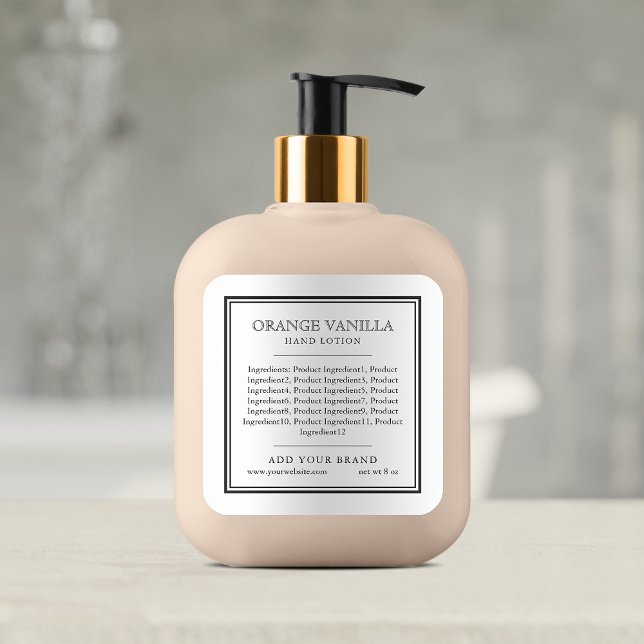 Adesivo Quadrado Adicione seus componentes de borda preta clássicos (Criador carregado)