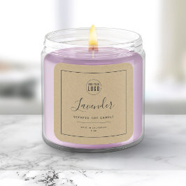 Adesivo Quadrado Adicione sua Cinza de logotipo Borda do produto Kr