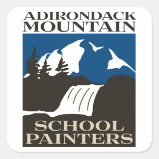 Adesivo Quadrado Adirondack Mountain School Painters Sticker