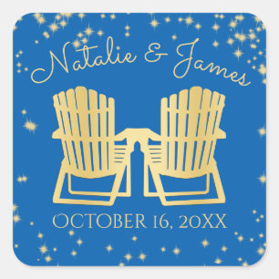 Adesivo Quadrado Adirondack preside o céu estrelado da praia