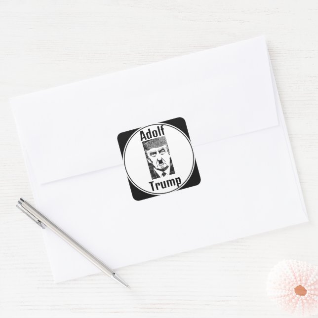 Adesivo Quadrado Adolf Trump Sticker (Envelope)