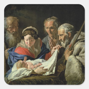 Adesivo Quadrado Adoração do Jesus infantil