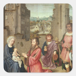 Adesivo Quadrado Adoração dos reis, 1515