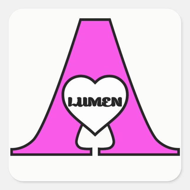 Adesivo Quadrado Adore Sticker (Frente)