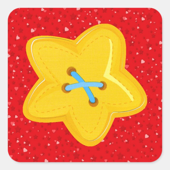 Adesivo Quadrado Adoro costurar - SRF (Frente)