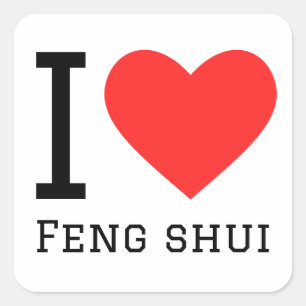 Adesivo Quadrado Adoro feng shui