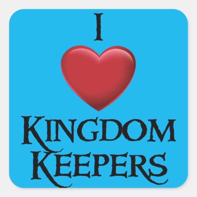 Adesivo Quadrado Adoro o Kingdom Keepers Sticker (Frente)