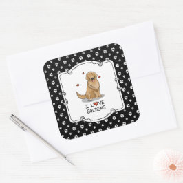 Adesivo Quadrado Adoro Ouros - Adoro restaurantes de Ouros