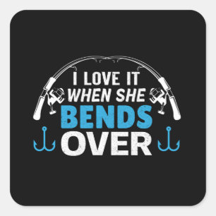 Adesivo Quadrado Adoro quando ela se inclina