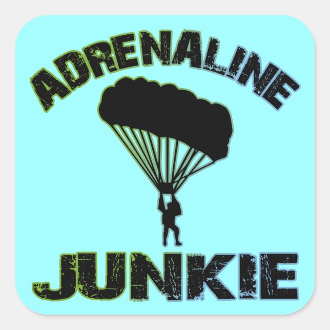 Adesivo Quadrado Adrenaline Junkie (Frente)