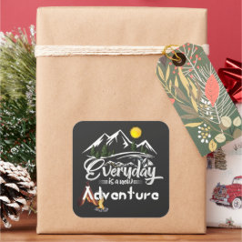 Adesivo Quadrado Adventura Hoje