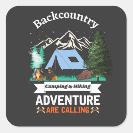 Adesivo Quadrado Adventure está nos chamando