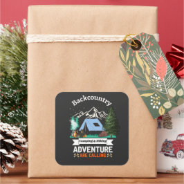 Adesivo Quadrado Adventure está nos chamando