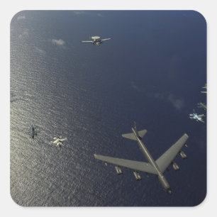 Adesivo Quadrado Aeronave da Força Aérea B-52 dos EUA, Estratoforta