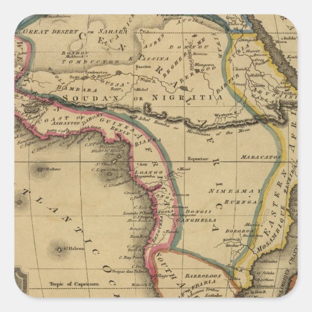 Adesivo Quadrado África 30 (Frente)
