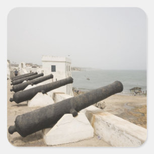Adesivo Quadrado África, África Ocidental, Gana, Elmina. Canons g