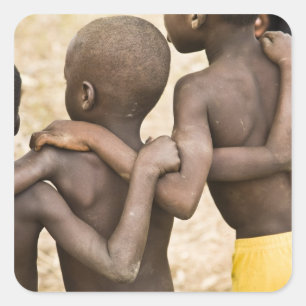 Adesivo Quadrado África, África Ocidental, Gana, Yendi. Arranque 