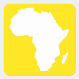 Adesivo Quadrado África Austral Amarela ouro