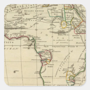 Adesivo Quadrado África com os limites esboçados