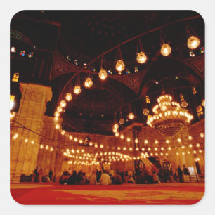Adesivo Quadrado África, Egito, Cairo, Mesquita de Muhammad Ali, A