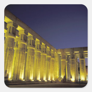 Adesivo Quadrado África, Egito, Luxor. Corte Sun de Amenhotep