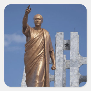 Adesivo Quadrado África, Gana, Acra. Nkrumah Mausoleum, final