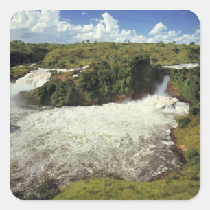 Adesivo Quadrado África, Uganda, Murchison Falls NP. O frio