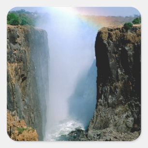 Adesivo Quadrado África, Zâmbia, Victoria Falls National Park.