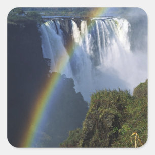 Adesivo Quadrado África, Zimbábue, Victoria Falls