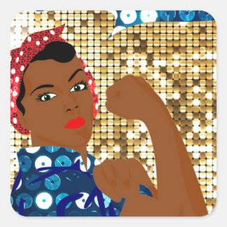 Adesivo Quadrado africano rosie o riveteiro