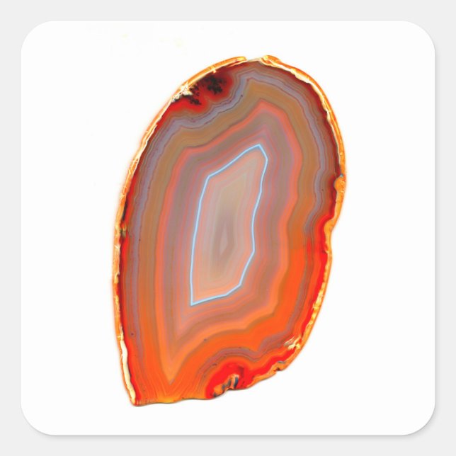 Adesivo Quadrado Agate Red (Frente)